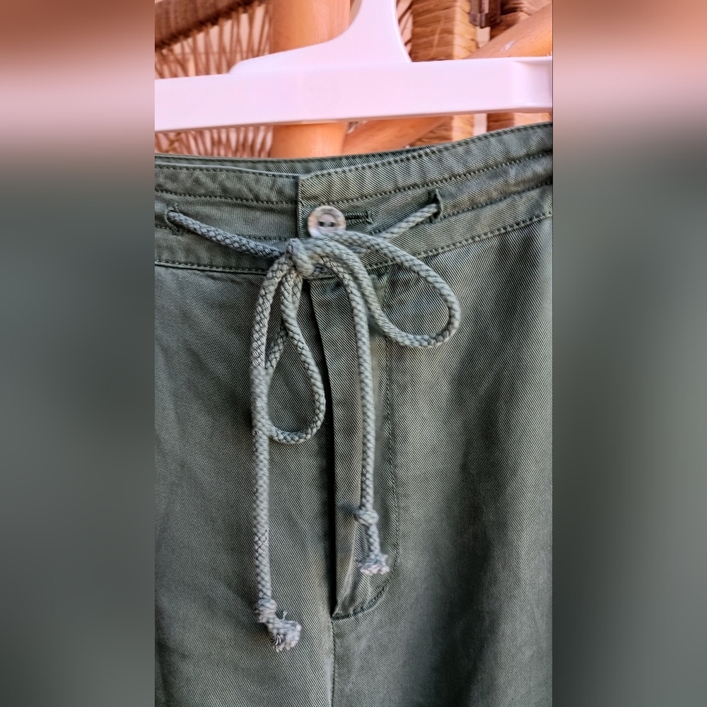 Young Fabulous Broke YFB Anthropologie Green Casual Bohemian Style Pants_L - Picture 3 of 6